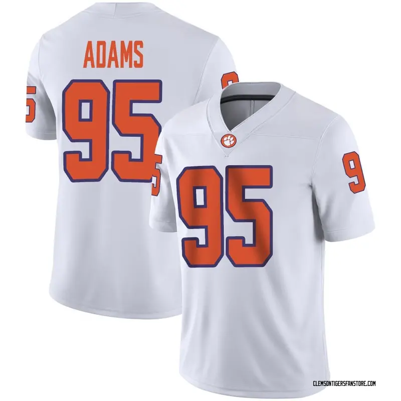 Game Men's Amare Adams Clemson Tigers White Football Jersey