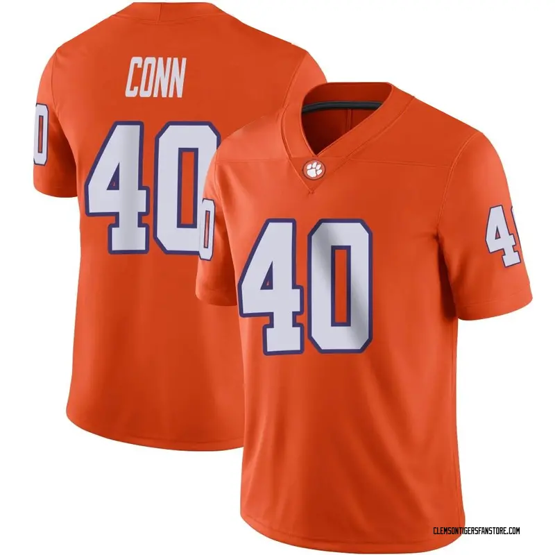 Game Men's Brodey Conn Clemson Tigers Orange Football Jersey