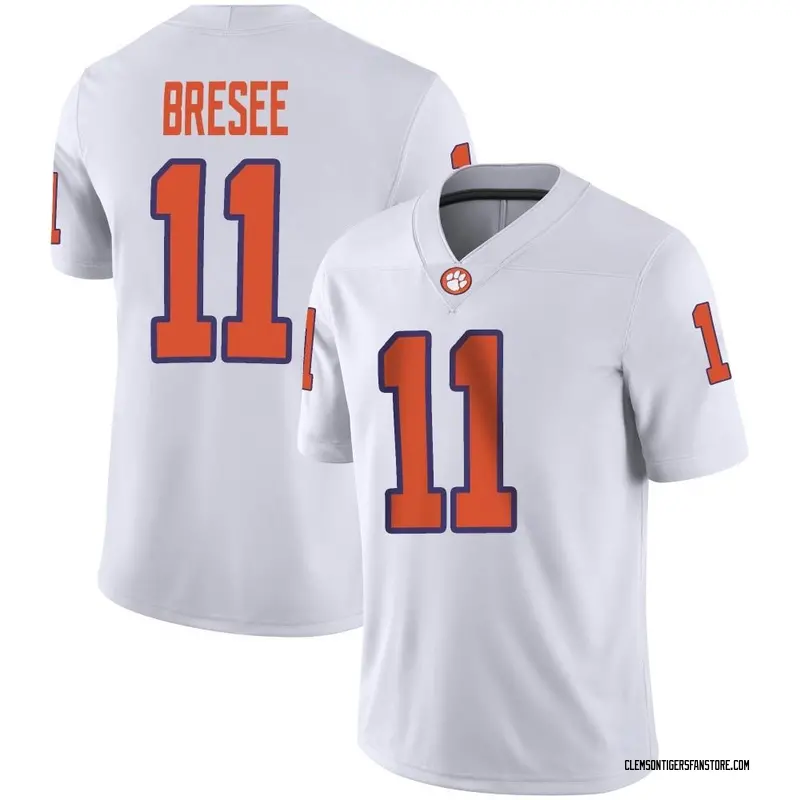 Game Men's Bryan Bresee Clemson Tigers White Football Jersey