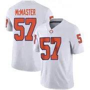 Game Men's Chandler McMaster Clemson Tigers White Football Jersey