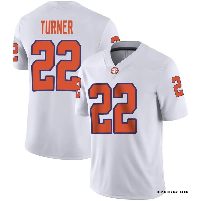 Game Men's Cole Turner Clemson Tigers White Football Jersey