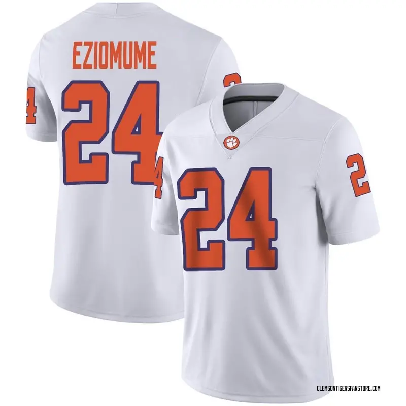 Game Men's David Eziomume Clemson Tigers White Football Jersey