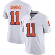 Game Men's Isaiah Simmons Clemson Tigers White Football Jersey