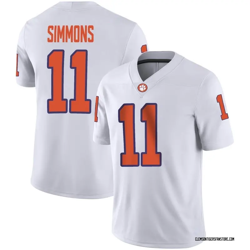 Game Men's Isaiah Simmons Clemson Tigers White Football Jersey