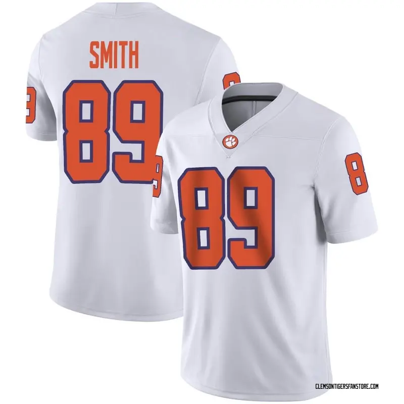 Game Men's Jack Smith Clemson Tigers White Football Jersey