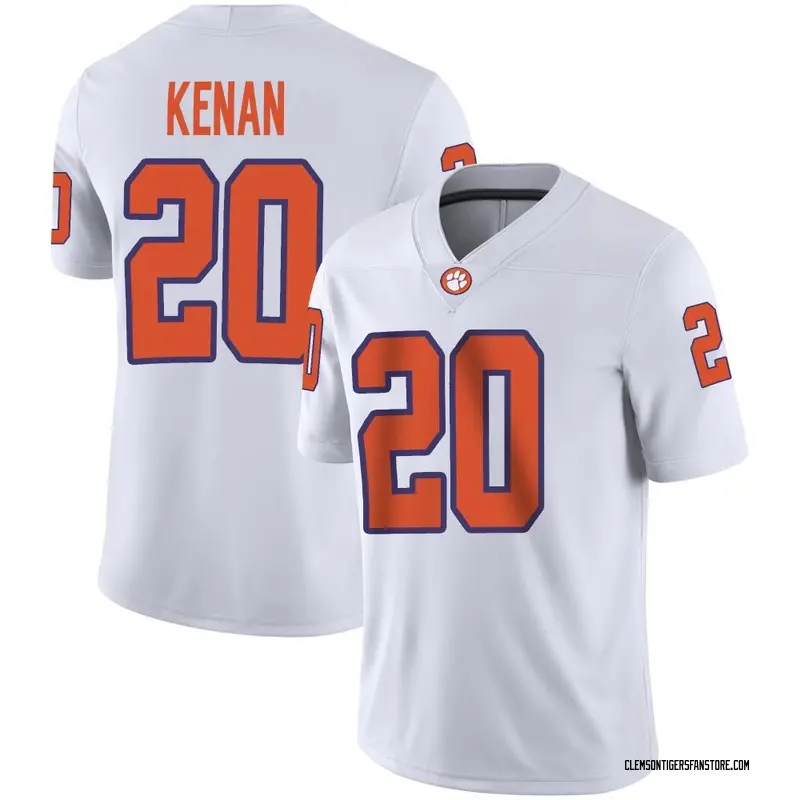 Game Men's Jakarrion Kenan Clemson Tigers White Football Jersey