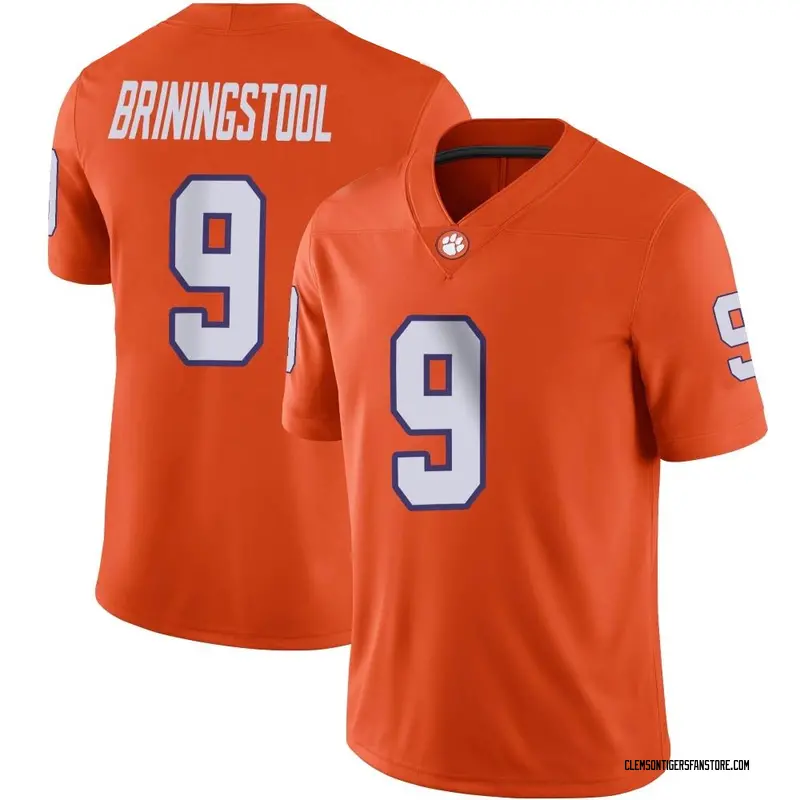 Game Men's Jake Briningstool Clemson Tigers Orange Football Jersey