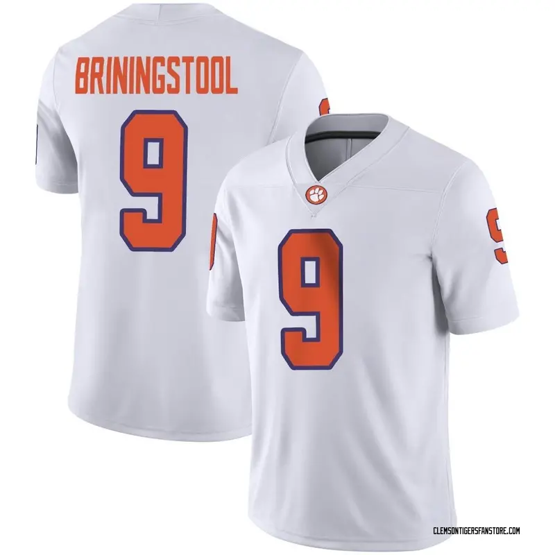 Game Men's Jake Briningstool Clemson Tigers White Football Jersey