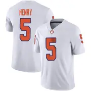 Game Men's K.J. Henry Clemson Tigers White Football Jersey