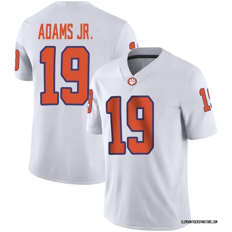 Game Men's Keith Adams Jr. Clemson Tigers White Football Jersey