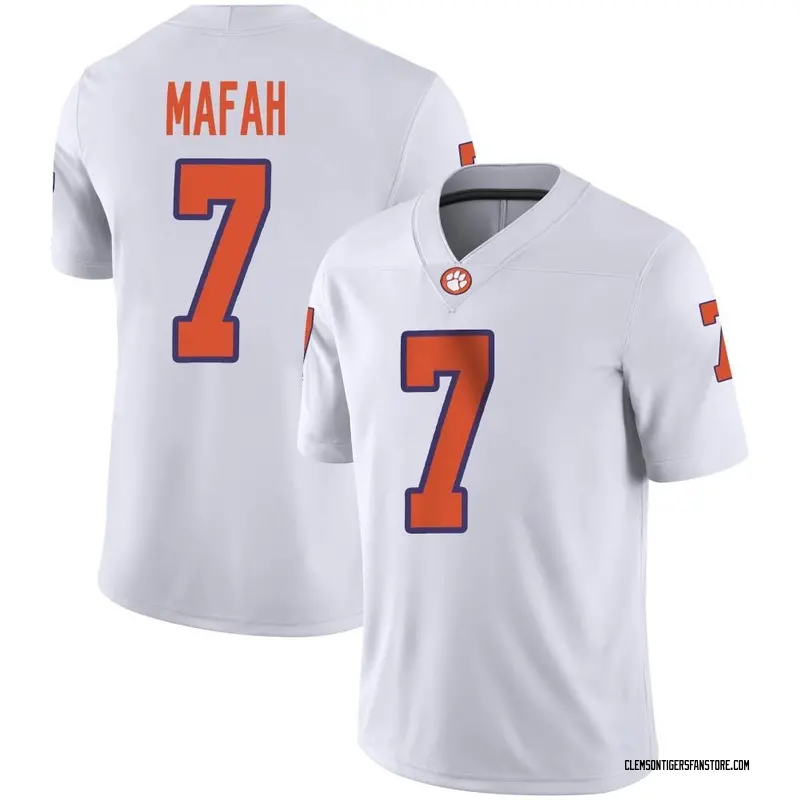Game Men's Phil Mafah Clemson Tigers White Football Jersey