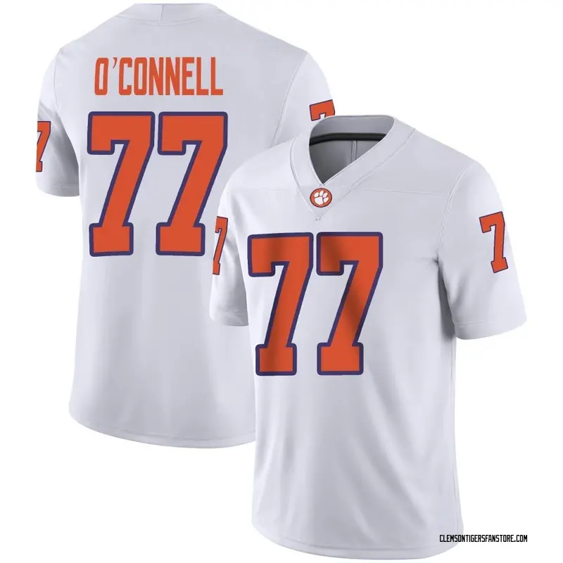 Game Men's Ronan O'Connell Clemson Tigers White Football Jersey