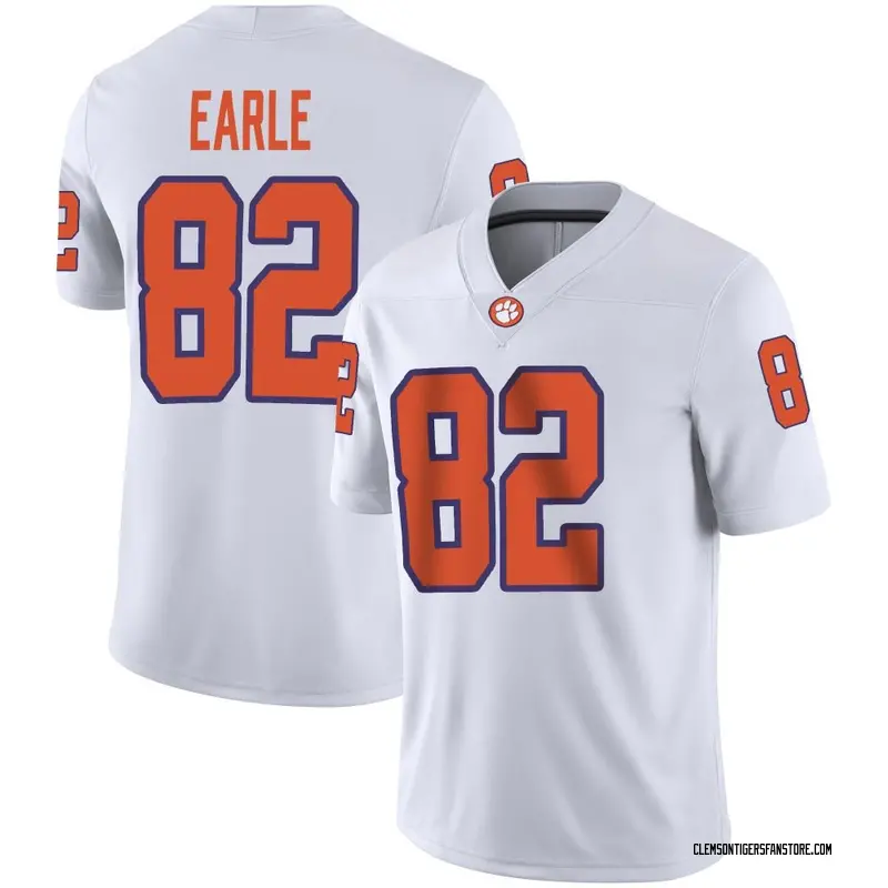 Game Men's Sam Earle Clemson Tigers White Football Jersey