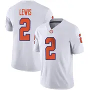Game Men's Shelton Lewis Clemson Tigers White Football Jersey