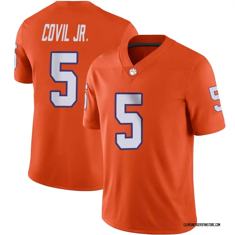 Game Men's Sherrod Covil Jr. Clemson Tigers Orange Football Jersey