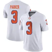 Game Men's T.J. Parker Clemson Tigers White Football Jersey