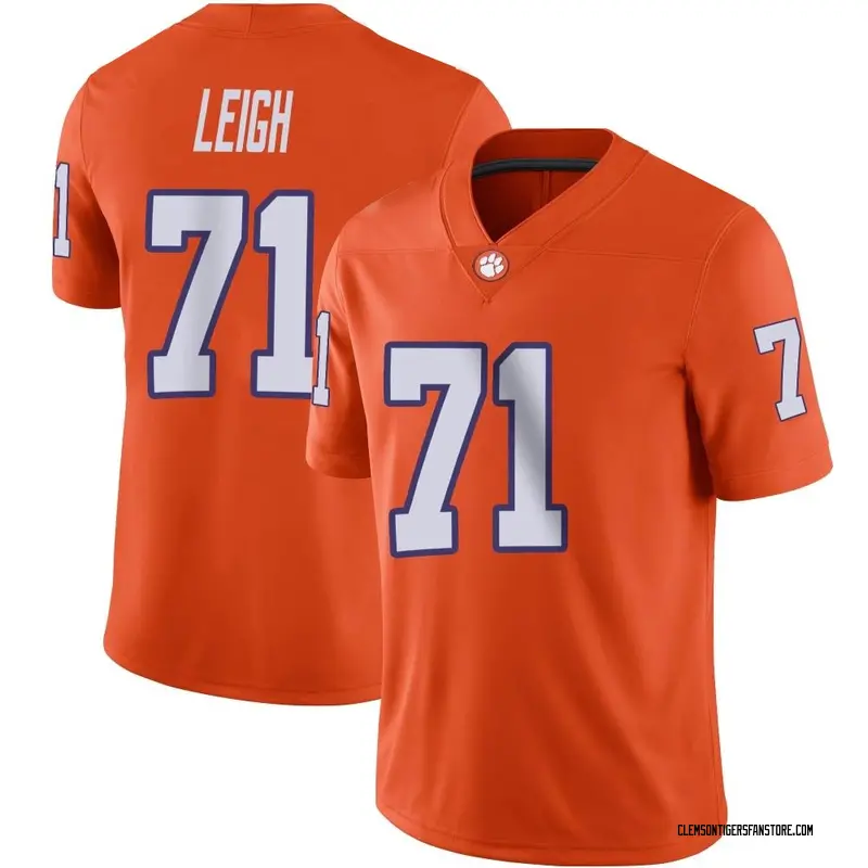 Game Men's Tristan Leigh Clemson Tigers Orange Football Jersey