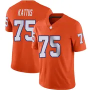 Game Men's Tucker Kattus Clemson Tigers Orange Football Jersey