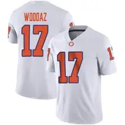 Game Men's Wade Woodaz Clemson Tigers White Football Jersey
