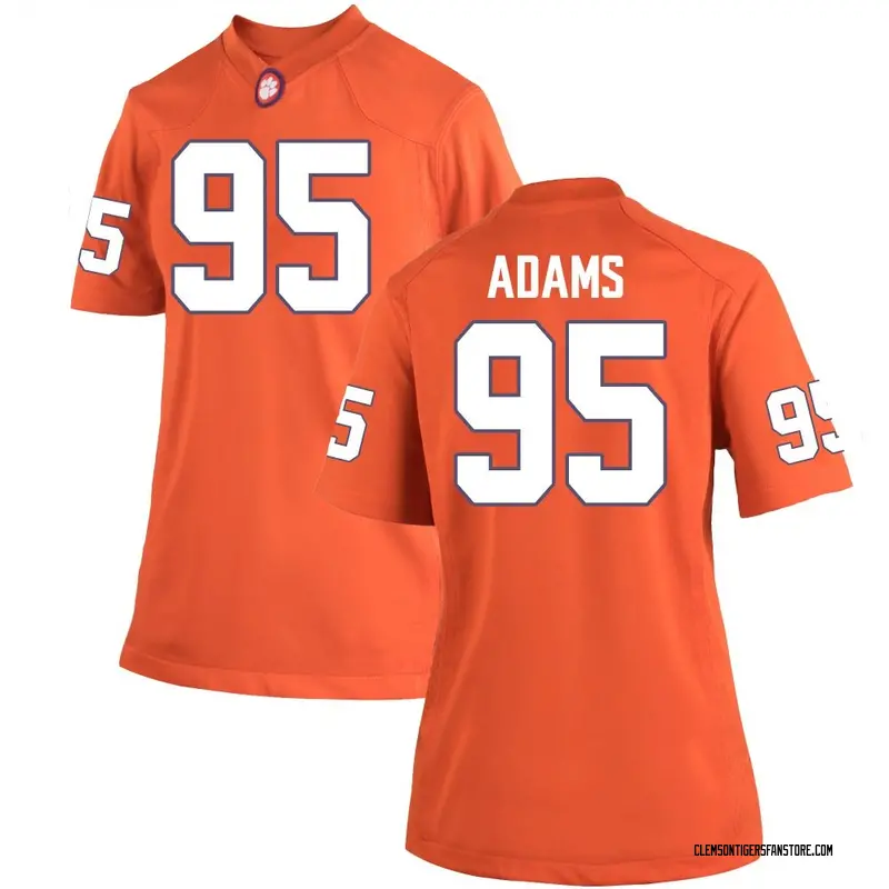 Game Women's Amare Adams Clemson Tigers Orange Team Color College Jersey