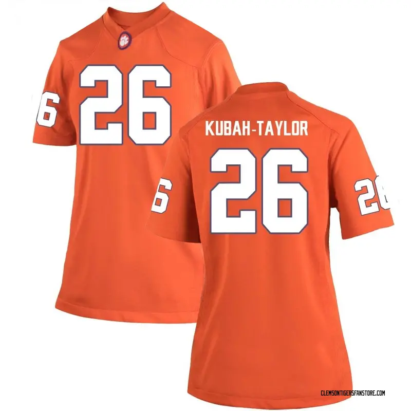 Game Women's C.J. Kubah-Taylor Clemson Tigers Orange Team Color College Jersey