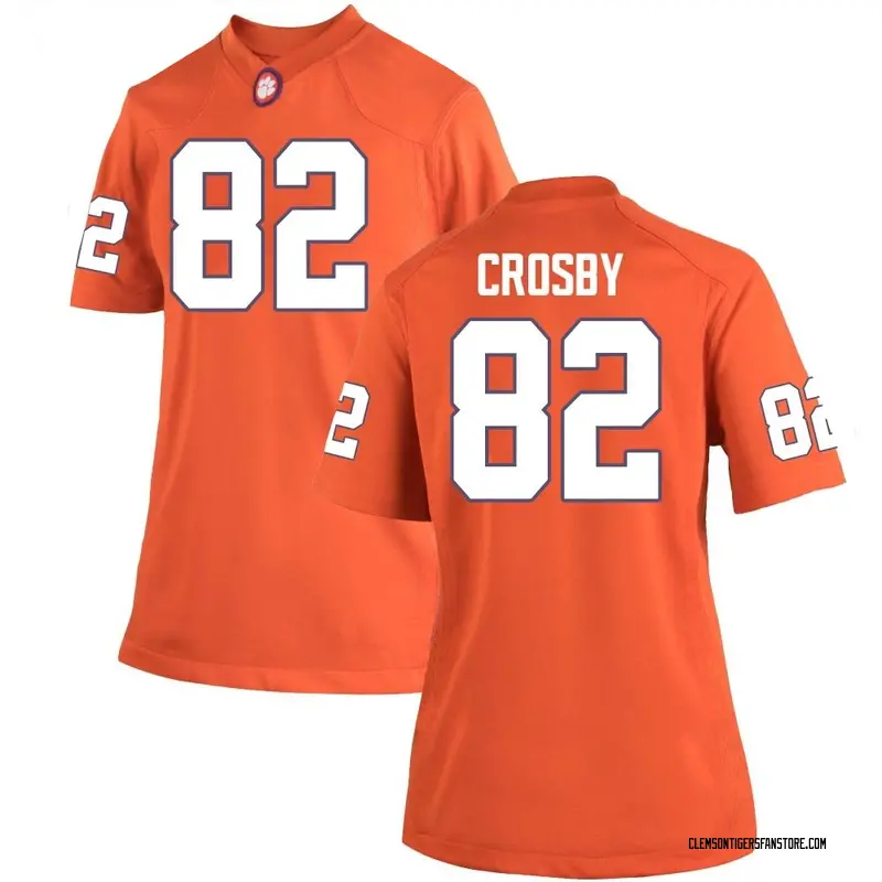 Game Women's Jackson Crosby Clemson Tigers Orange Team Color College Jersey