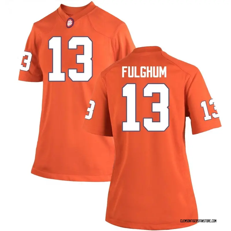 Game Women's Parker Fulghum Clemson Tigers Orange Team Color College Jersey
