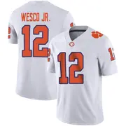 Game Youth Bryant Wesco Jr. Clemson Tigers White Football Jersey