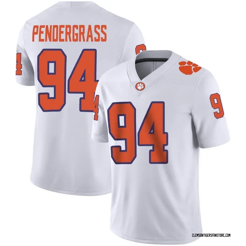 Game Youth Chapman Pendergrass Clemson Tigers White Football Jersey