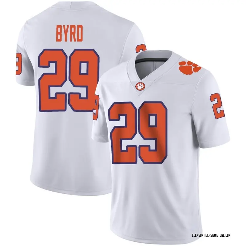 Game Youth Chase Byrd Clemson Tigers White Football Jersey