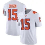 Game Youth Chris Denson Clemson Tigers White Football Jersey