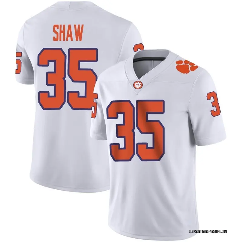 Game Youth Colby Shaw Clemson Tigers White Football Jersey
