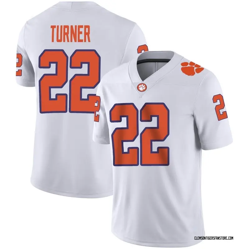 Game Youth Cole Turner Clemson Tigers White Football Jersey