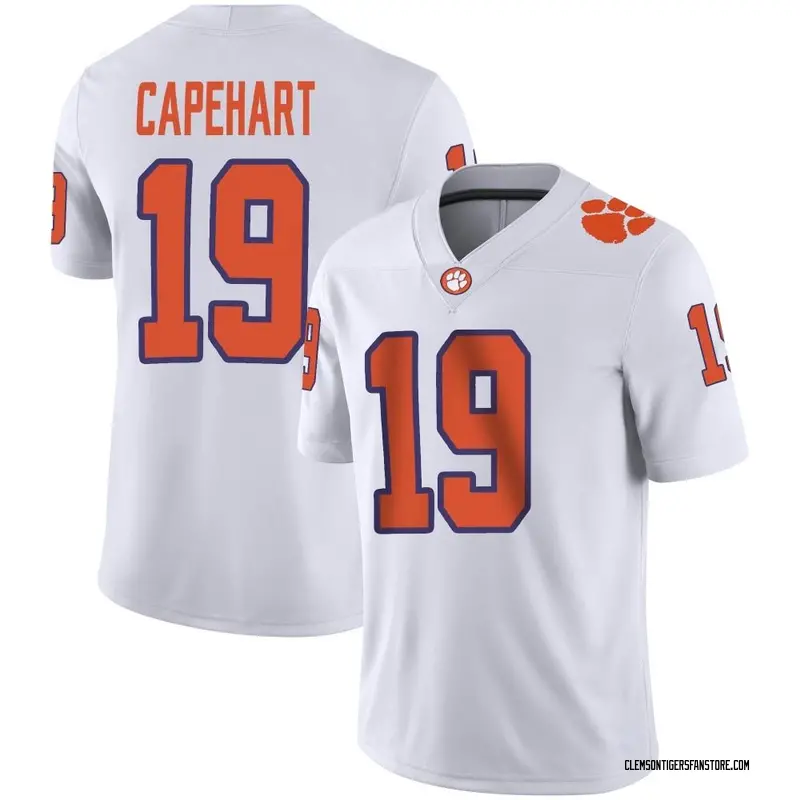 Game Youth DeMonte Capehart Clemson Tigers White Football Jersey