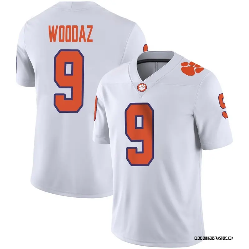 Game Youth Drew Woodaz Clemson Tigers White Football Jersey