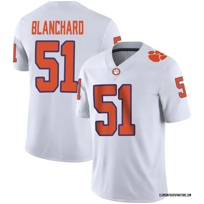Game Youth Gavin Blanchard Clemson Tigers White Football Jersey
