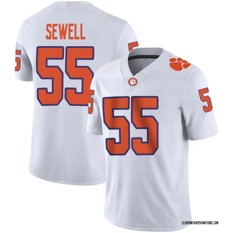 Game Youth Harris Sewell Clemson Tigers White Football Jersey