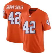 Game Youth Hevin Brown-Shuler Clemson Tigers Orange Football Jersey