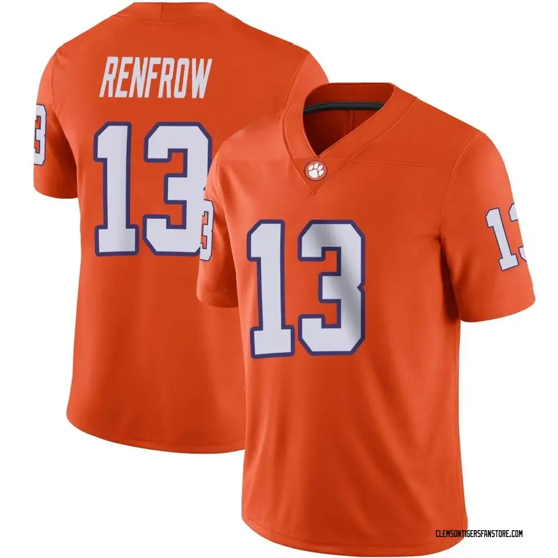 Game Youth Hunter Renfrow Clemson Tigers Orange Football Jersey