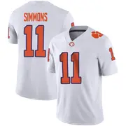 Game Youth Isaiah Simmons Clemson Tigers White Football Jersey