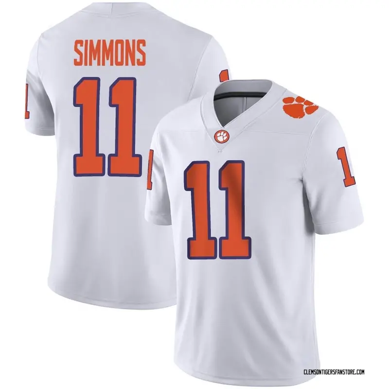 Game Youth Isaiah Simmons Clemson Tigers White Football Jersey