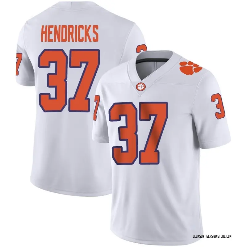 Game Youth Jacob Hendricks Clemson Tigers White Football Jersey