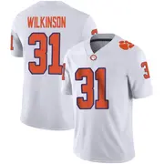 Game Youth Joe Wilkinson Clemson Tigers White Football Jersey