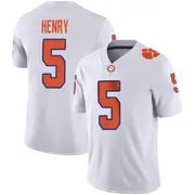 Game Youth K.J. Henry Clemson Tigers White Football Jersey