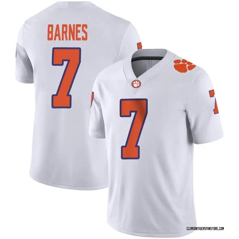Game Youth Khalil Barnes Clemson Tigers White Football Jersey