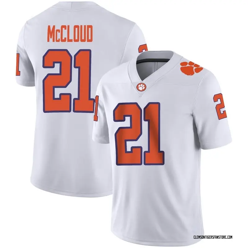 Game Youth Kobe McCloud Clemson Tigers White Football Jersey