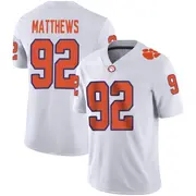 Game Youth Levi Matthews Clemson Tigers White Football Jersey