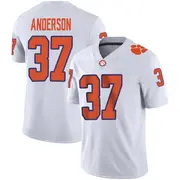 Game Youth Logan Anderson Clemson Tigers White Football Jersey