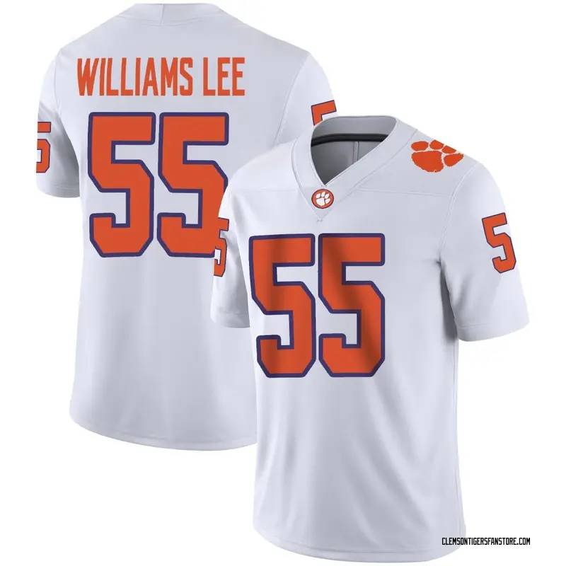 Game Youth Makhi Williams Lee Clemson Tigers White Football Jersey