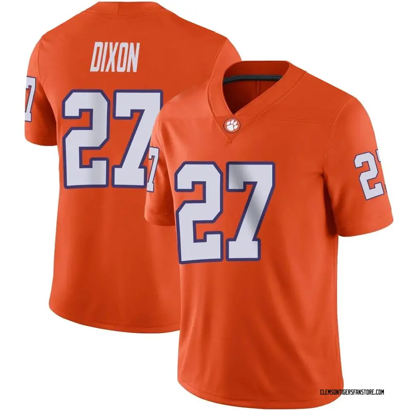 Game Youth Noah Dixon Clemson Tigers Orange Football Jersey